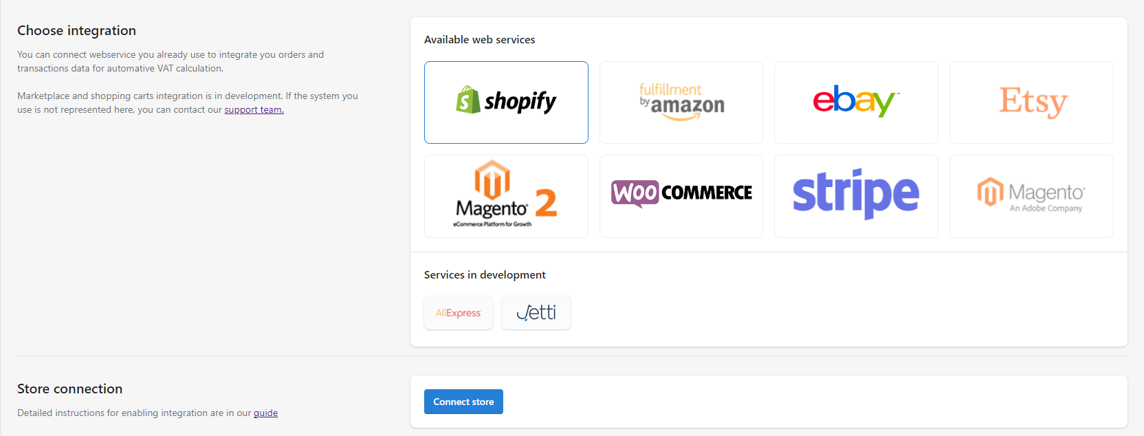 Shopify integration guide